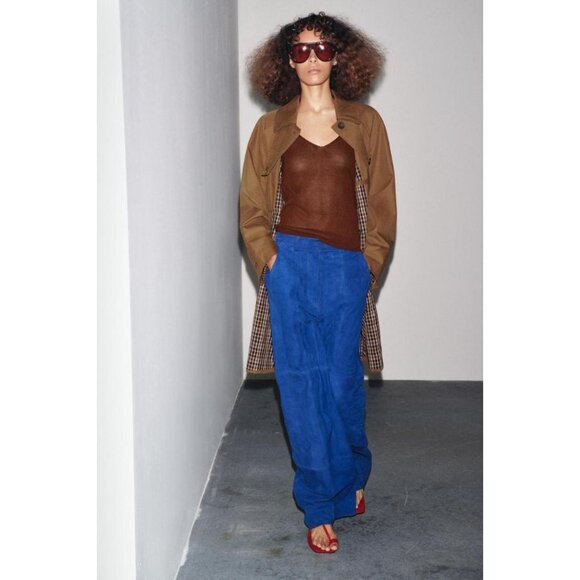 ZARA ZW COLLECTION MIDI TRENCH COAT - Picture 2 of 8